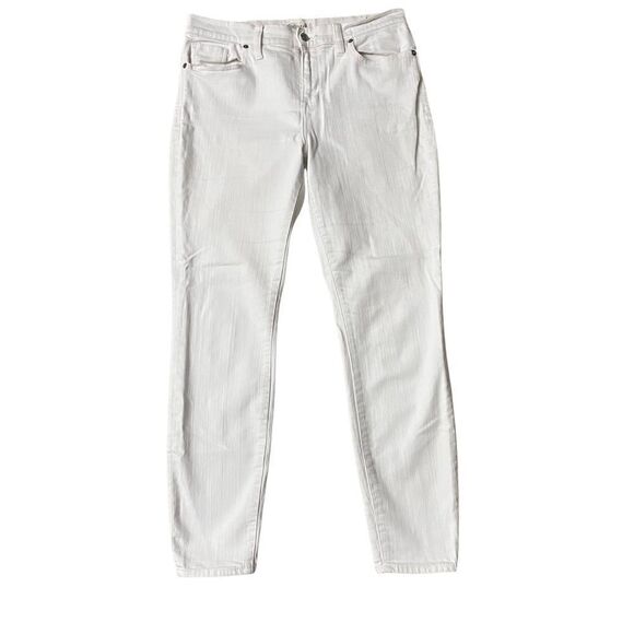 MADEWELL HIGH RISER SKINNY JEANS WHITE COTTON BLEND‎ STRETCH DENIM SIZE 31 - Picture 1 of 11